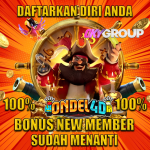 DAFTAR DI ONDEL4D 100% BONUS NEW MEMBER