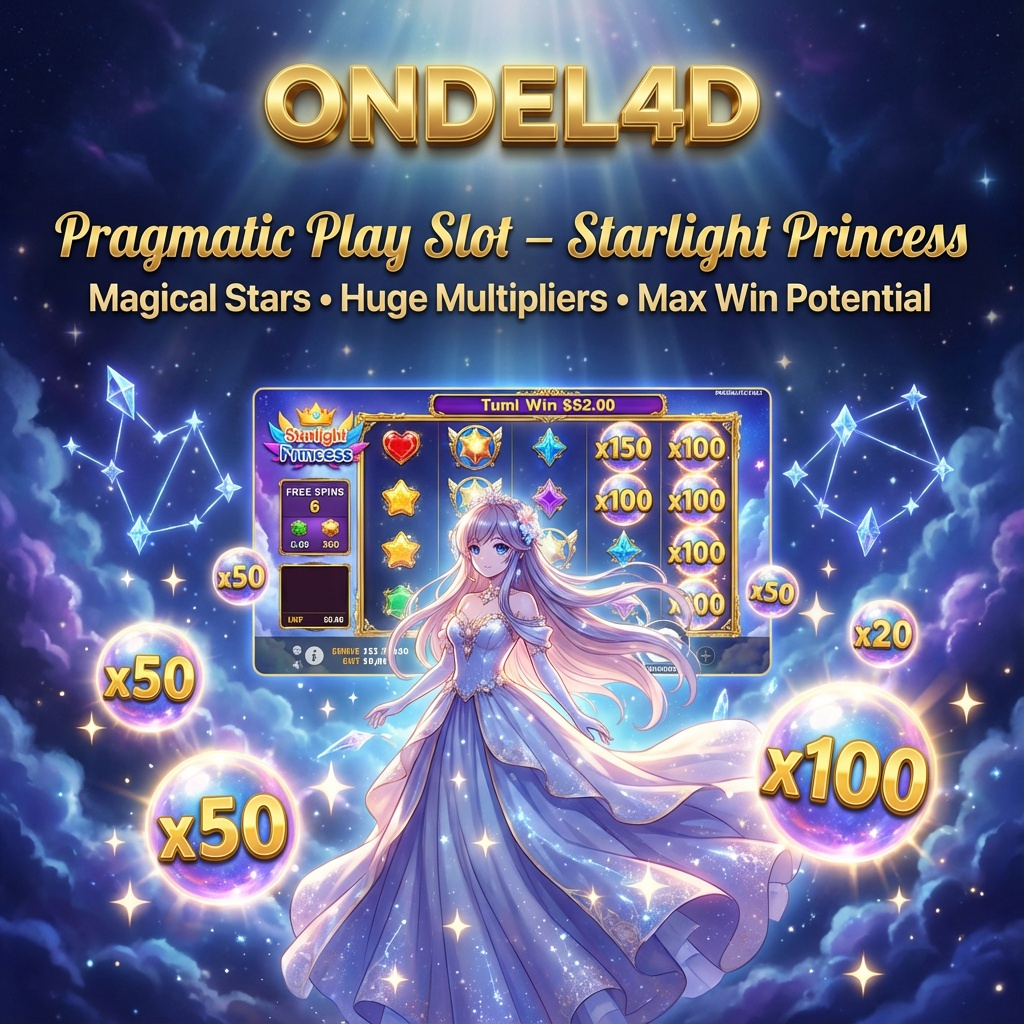 Starlight Princess Pragmatic Play di ONDEL4D: Keajaiban Bintang Menuju Maxwin